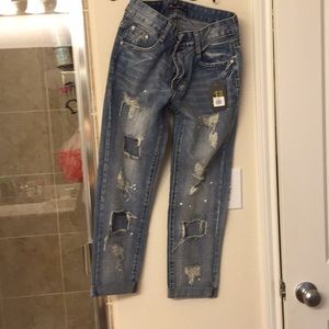 BNWT Boyfriend ankle jeans